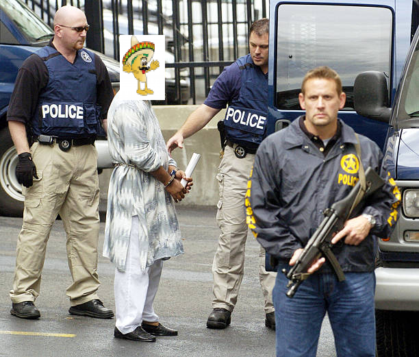 He is in custody.