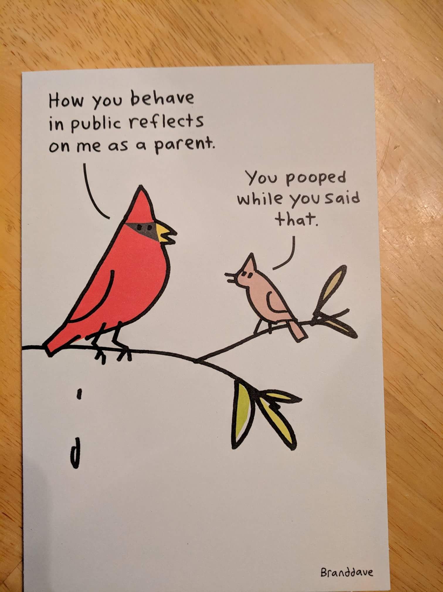 As a parent, the best birthday card I've ever received. The toilet humor is strong in our house.
