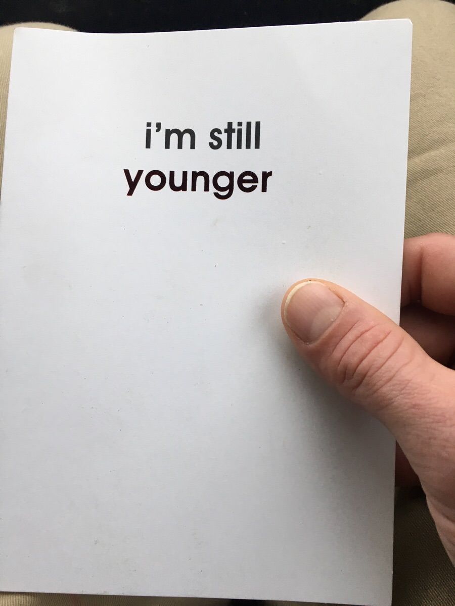 I got my twin brother a card for his birthday.