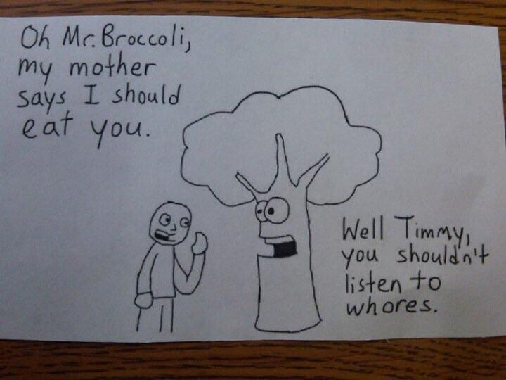 When broccoli strikes back.
