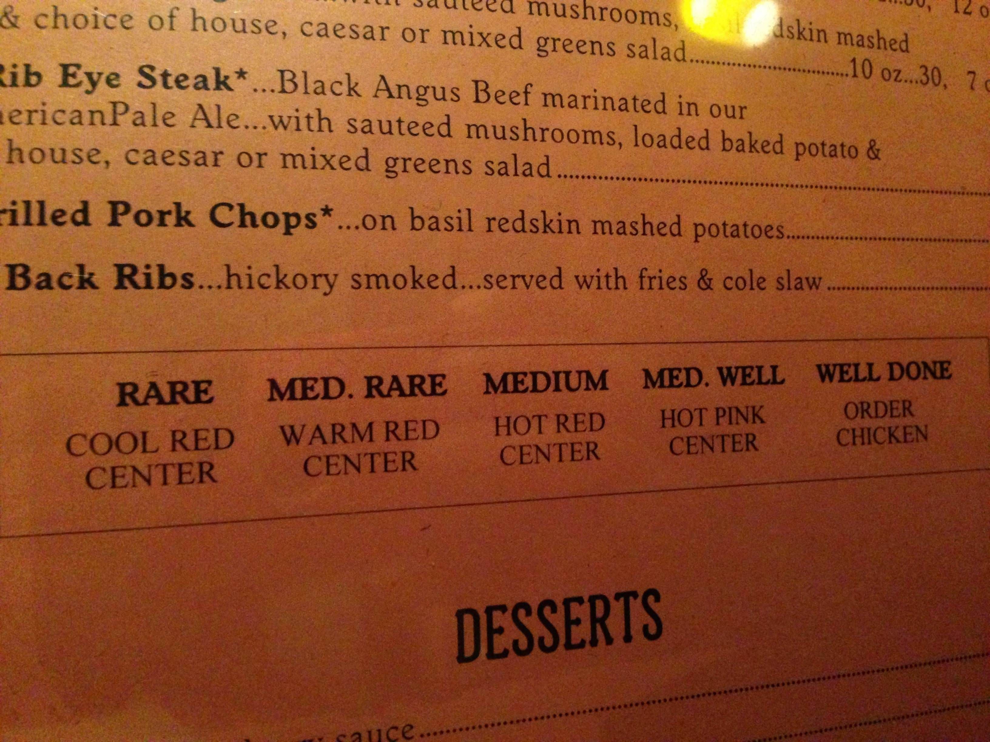 My kind of steakhouse!