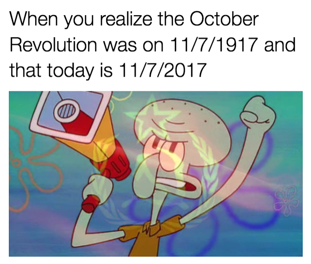 I don't get the ongoing civil war on HL, anyway I wish you all happy 100th anniversary of revolution
