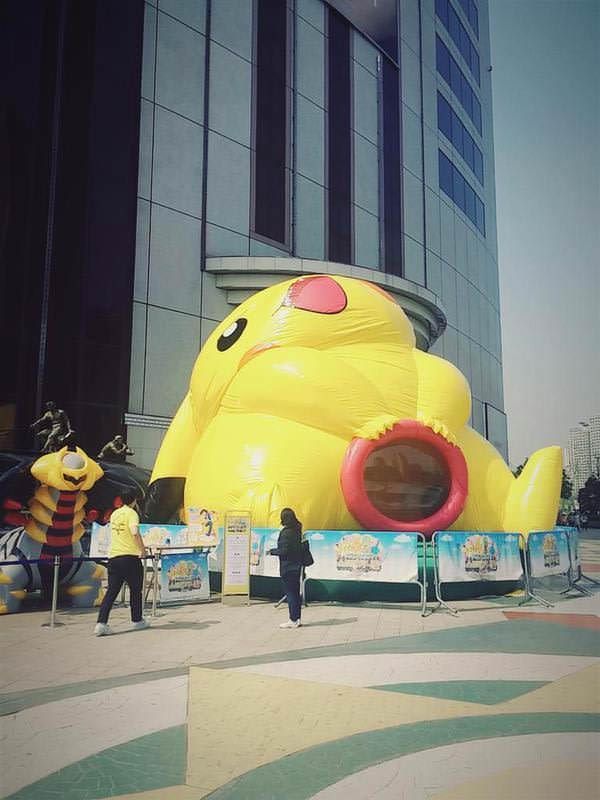 Quickly kids, into Pikachu's gaping vagina! Don't ask questions!
