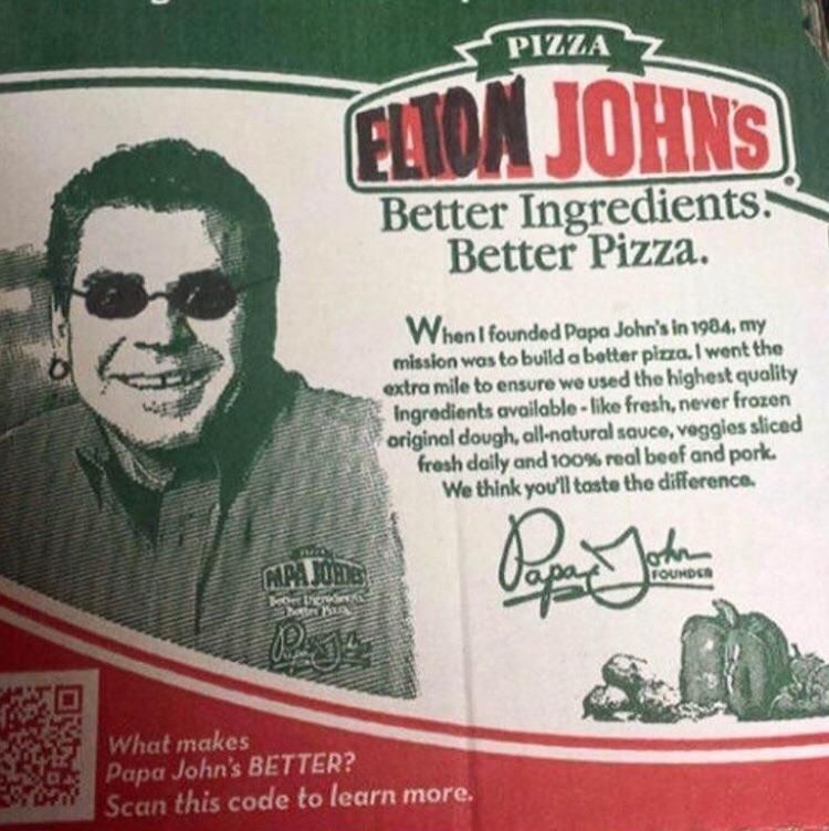 Elton Johns’s Pizza