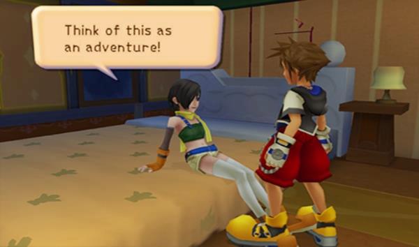 That's the wrong keyhole, Sora...