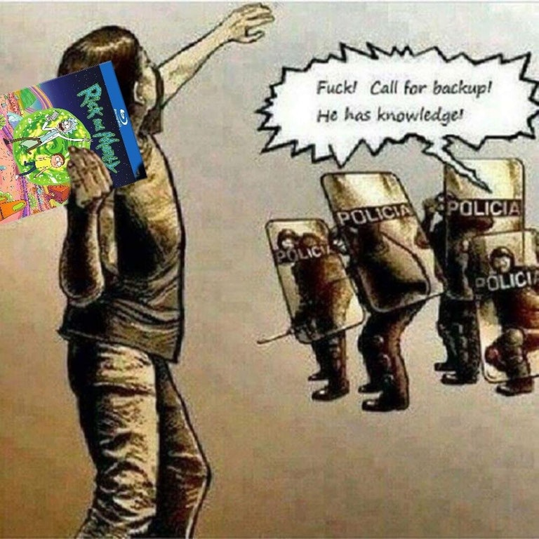 "Morty, GODS NOT REAL "UUUURP" Theres no point to life XDD"