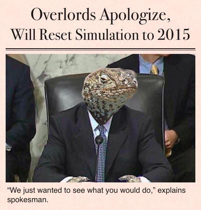 I for one welcome our reptilian overlords