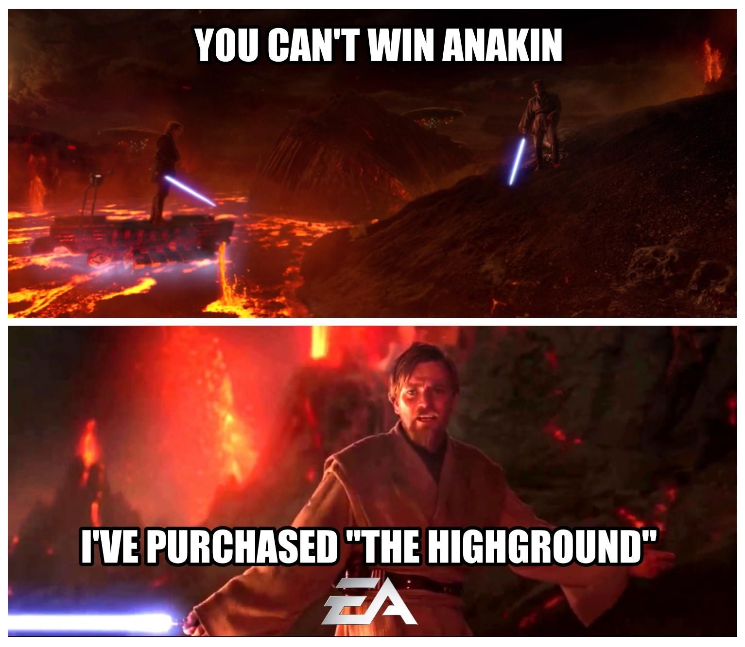 The Real Reason Obi Wan Won...Thanks EA!