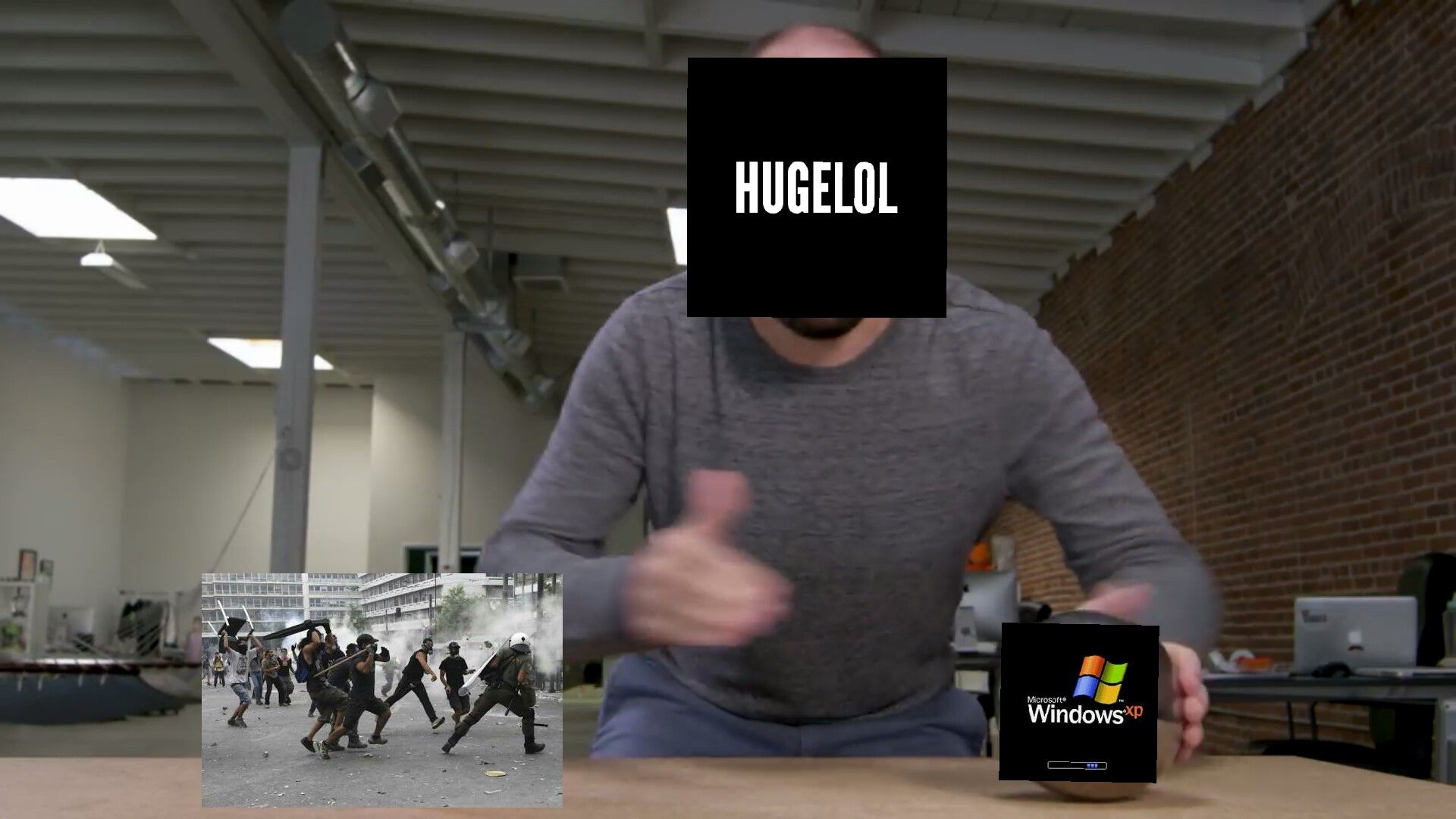 Raw footage of the Windows ban and the incoming riot.