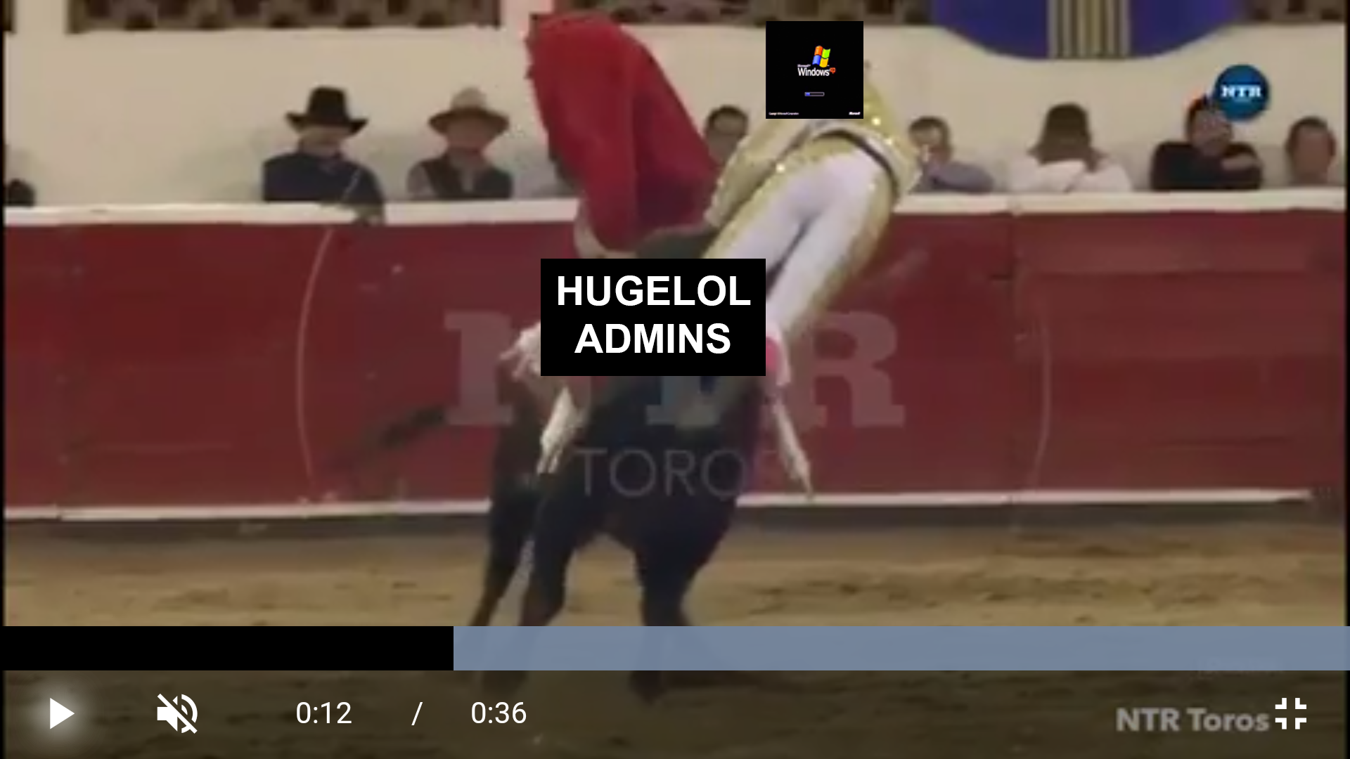 Hugelol admins attack innocent OS, circa November 2017 (colorized)