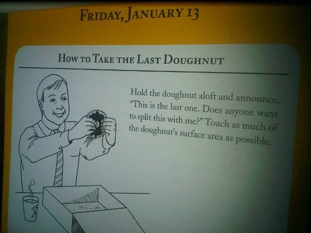 How to take the last donut.