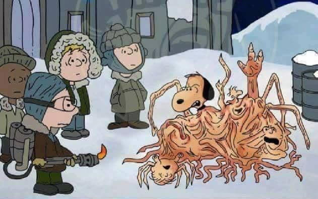 A deleted scene from the Charlie Brown Christmas special.