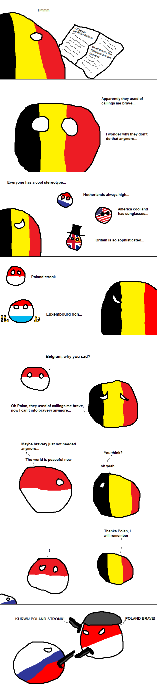 Belgium can't into polandball wednesday