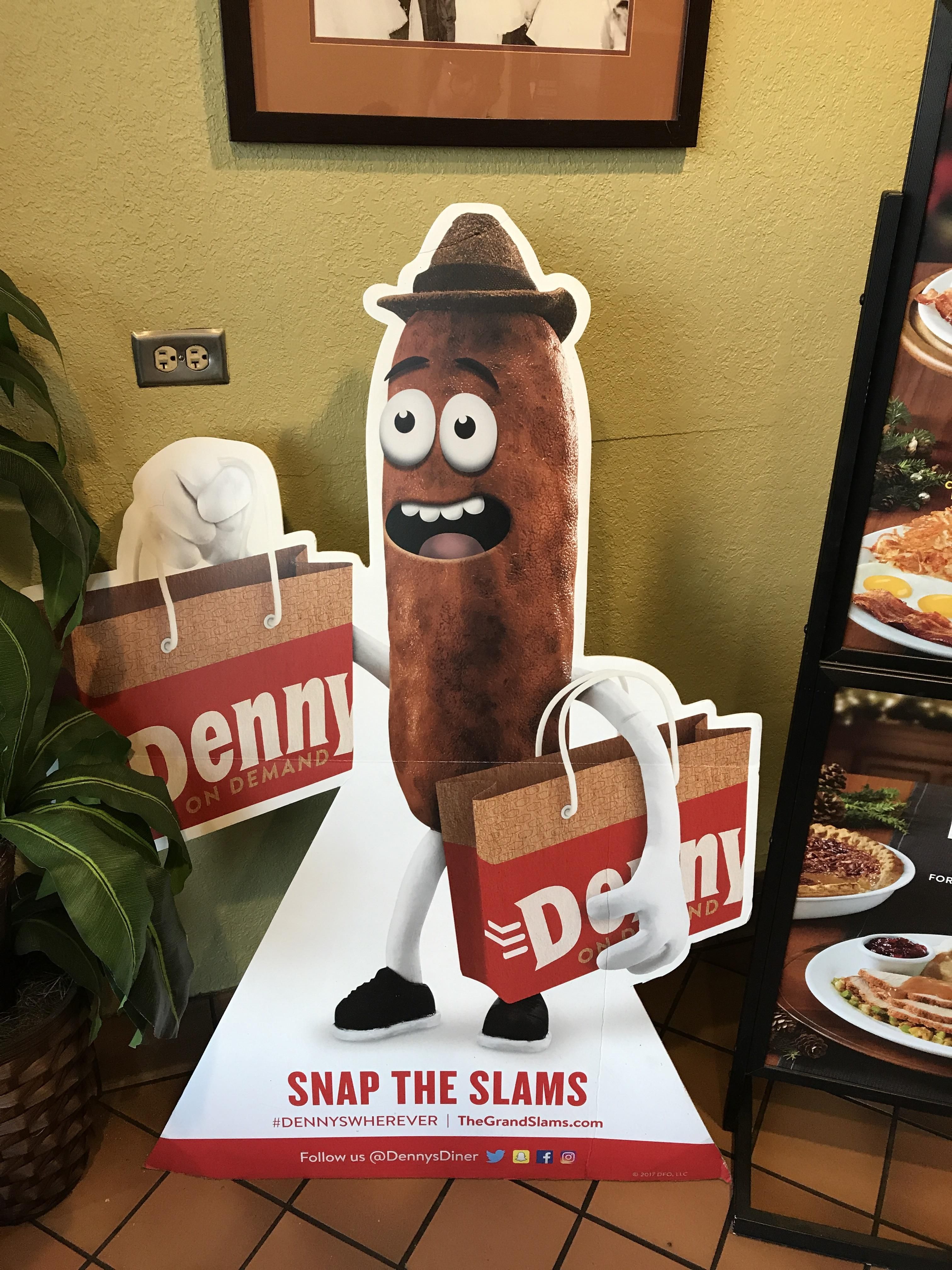 The new Denny's mascot looks like a turd.