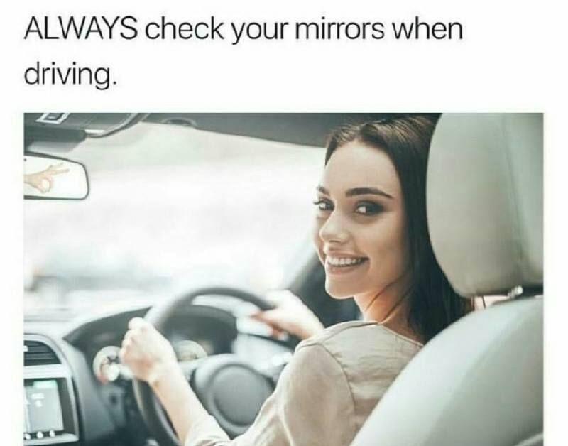 Make sure your mirror is adjusted below dick level