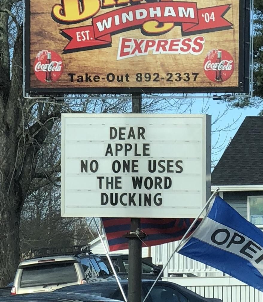 The sign at the local hot wing bar.