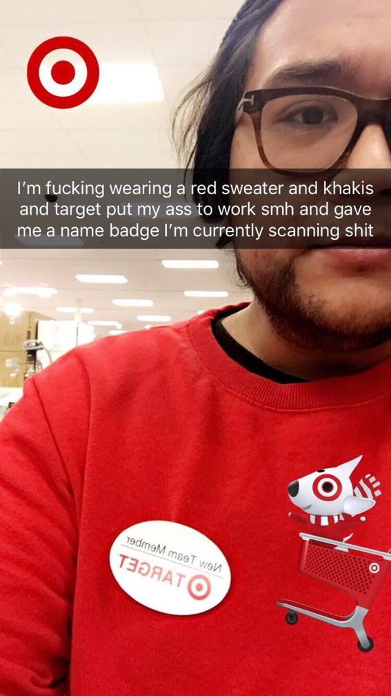 Life hack: if you need a job,just walk into a Target on Black Friday wearing a red sweater