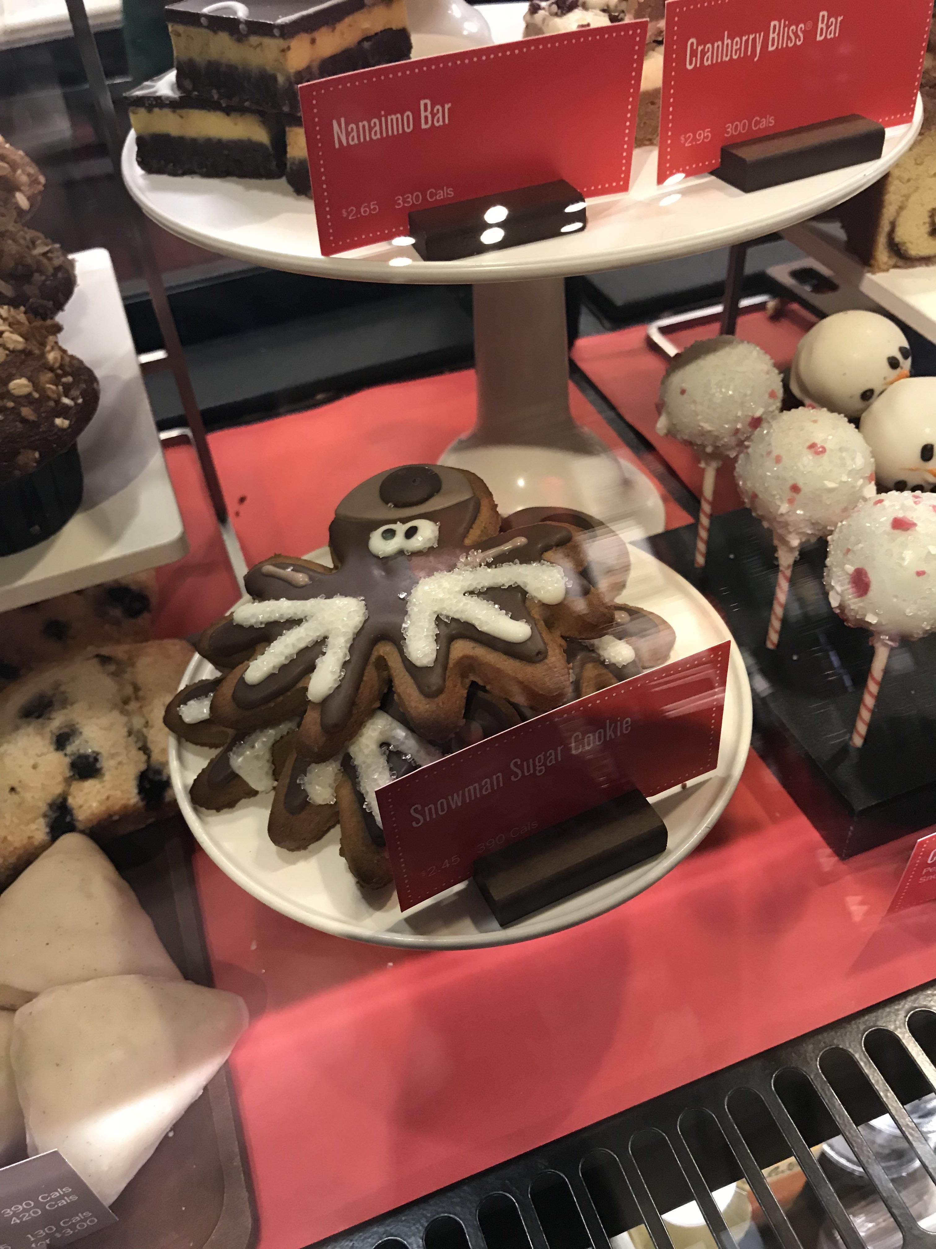 Couldn’t figure out why Starbucks is selling a Christmas octopus...