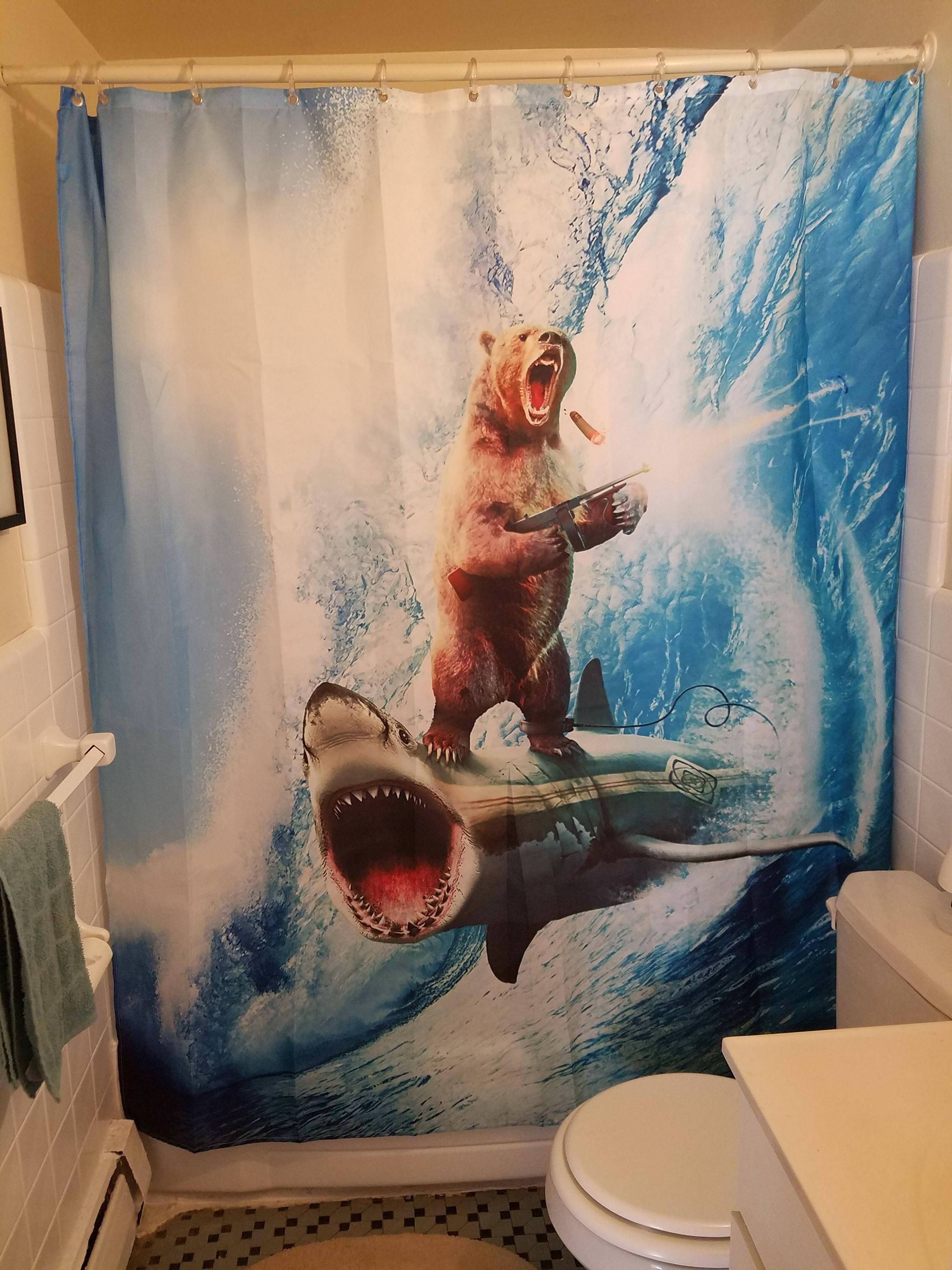 I'm single and I picked out my own shower curtain.