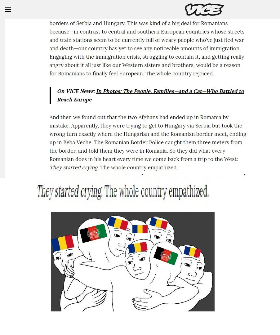 Regarding the "refugee hatred" in Eastern Europe