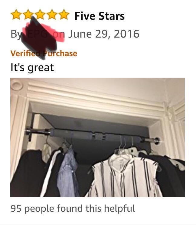 Amazon pull-up bar praised in review.