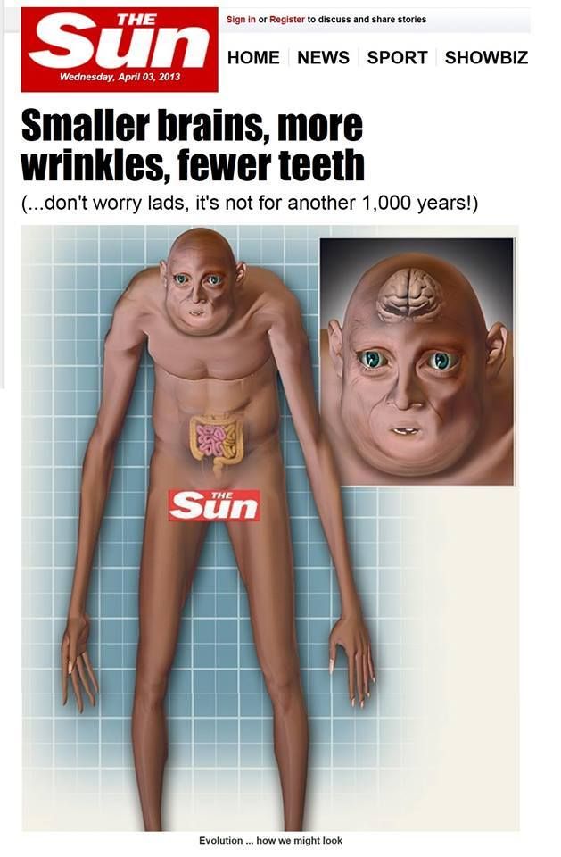 haha, evolution, right?