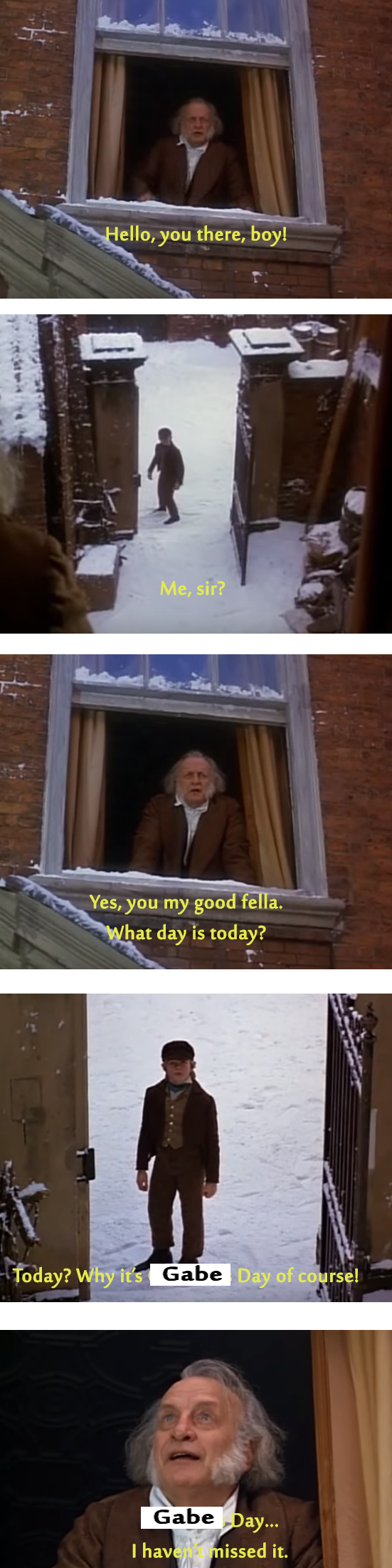 Oh joyous day!