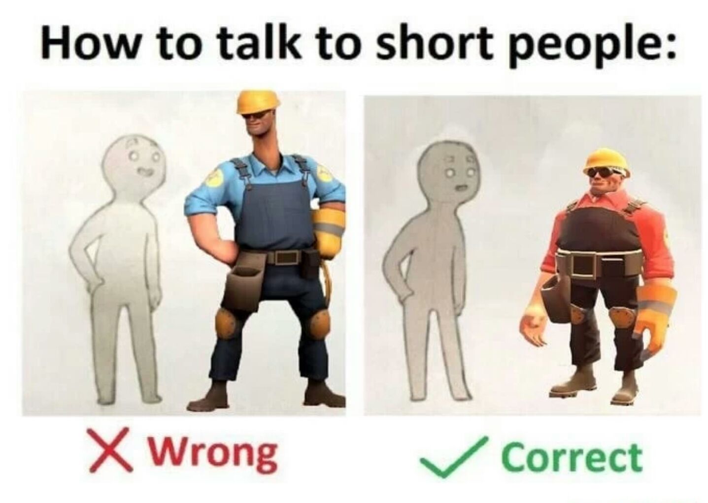 would the sentries also be tall and short?