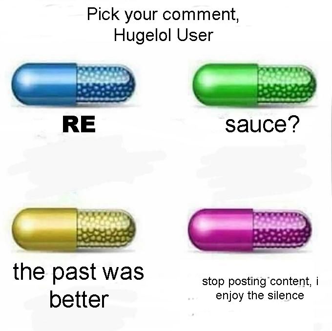 When you demand OC but all your comments can be resumed to this.