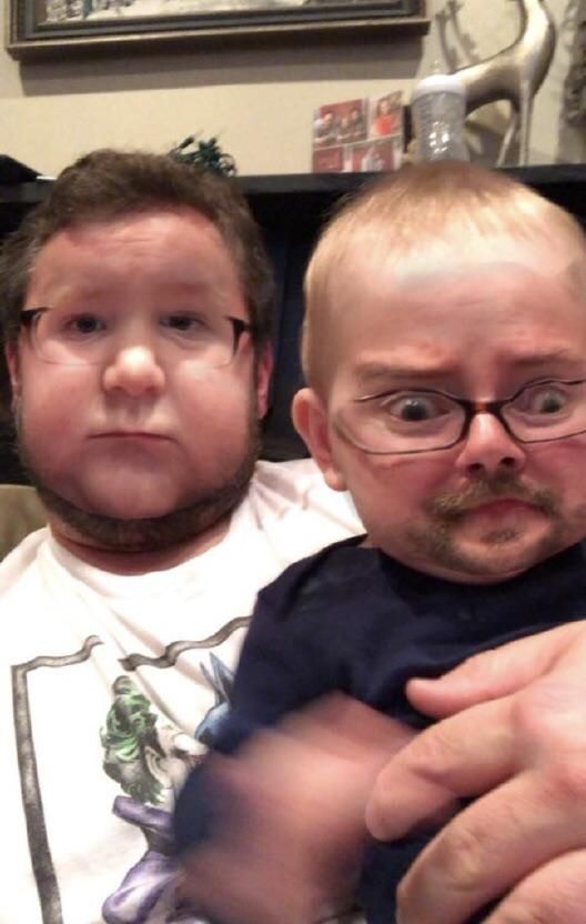 My friend’s amazing face swap with his baby