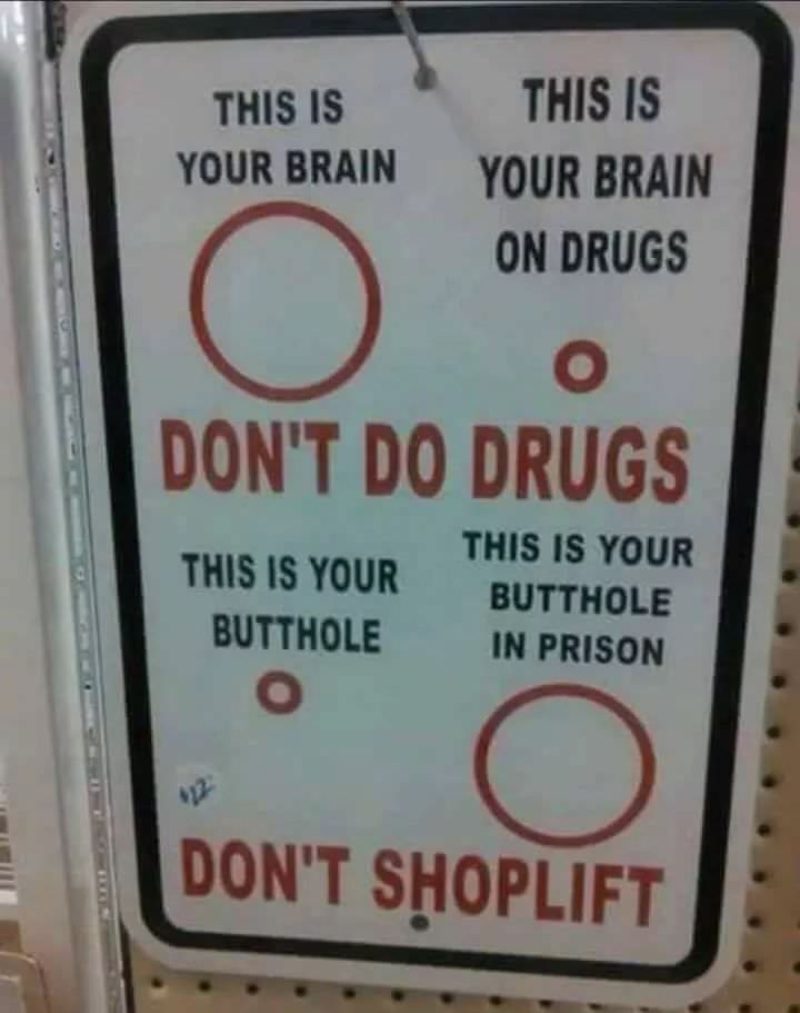 For your own good, please do not shoplift