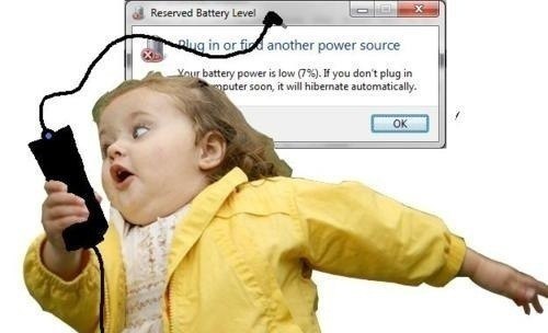 Every time I see the damn battery indicator..