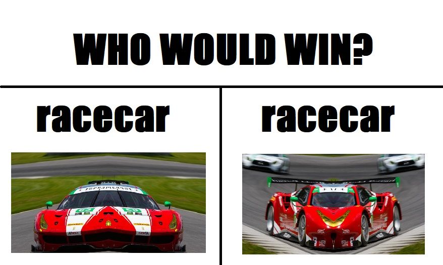 For my money, it has to be racecar