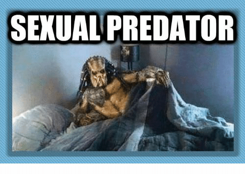 This picture is what comes up when you type "Sexual Predator" on Google.