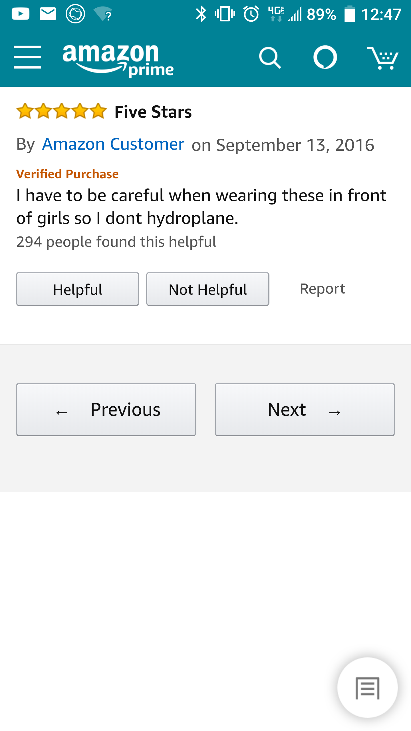 Saw this review on Amazon for a pair of Men's Heelys.