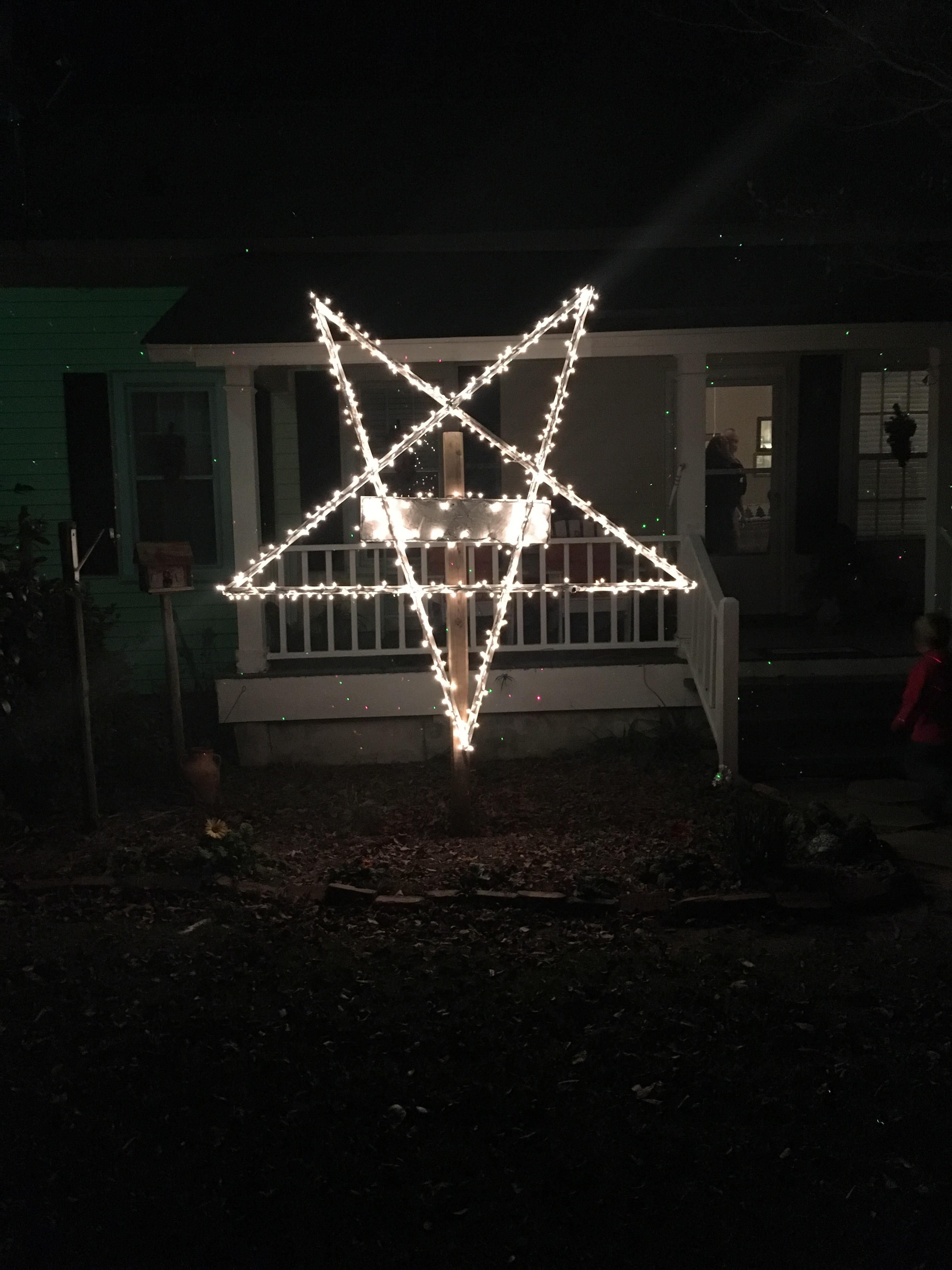 My grandad was super proud of his “Christmas Star” decoration.