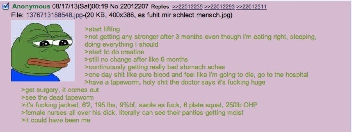 Anon tries to get ripped
