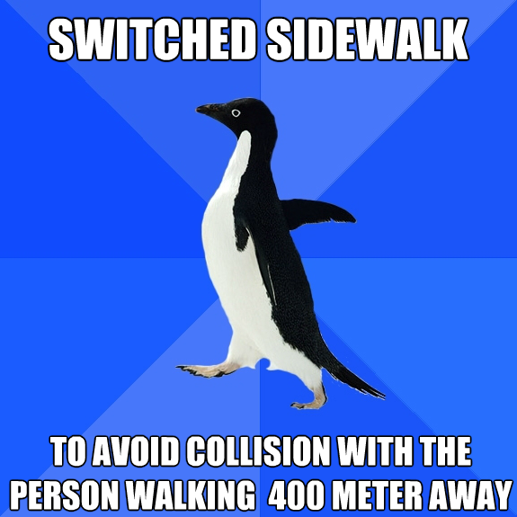 I dont like crowdy sidewalks.
