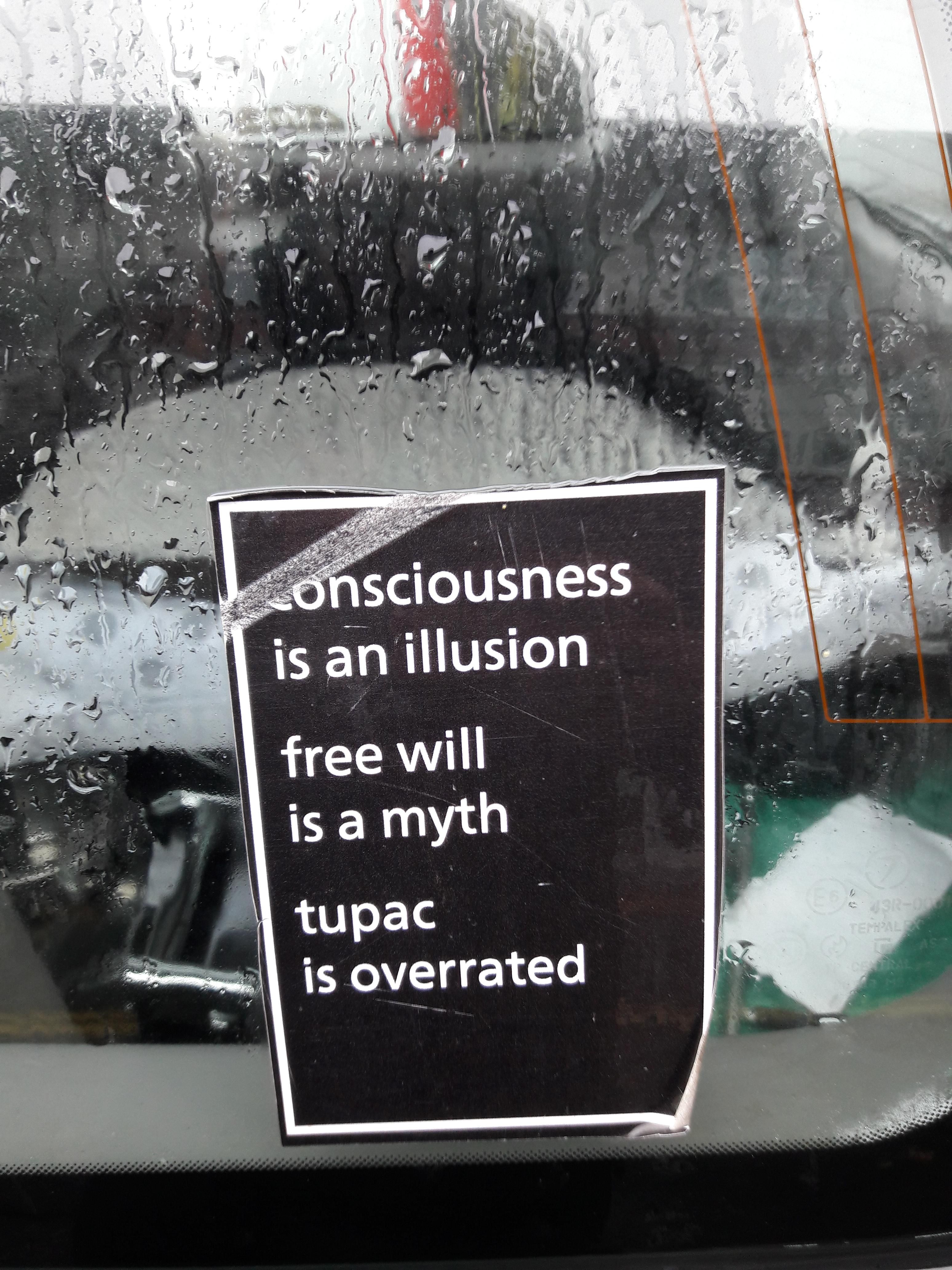 Sticker on my co-workers car.