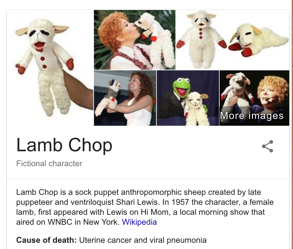 Man, rough way for a hand puppet to go out