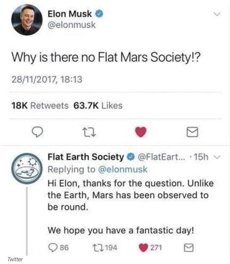 We need a Flat Mars Society