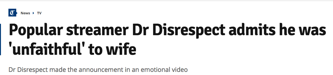 Dr. Disrespects his wife