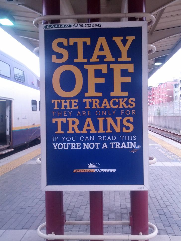 You ain't a train