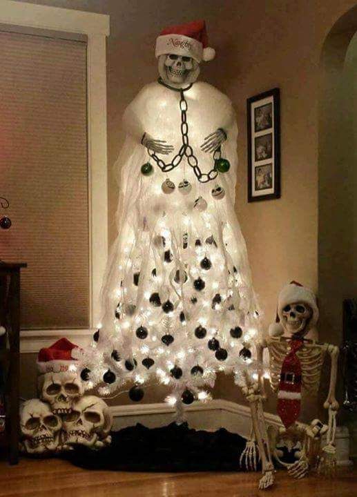 When you're to lazy to decorate for both Christmas and Halloween