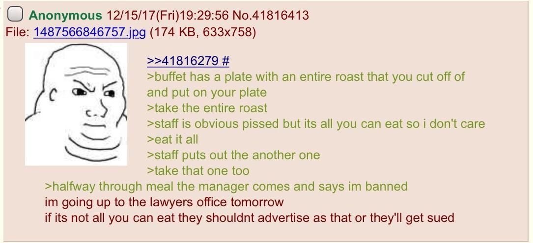 Anon is hungry
