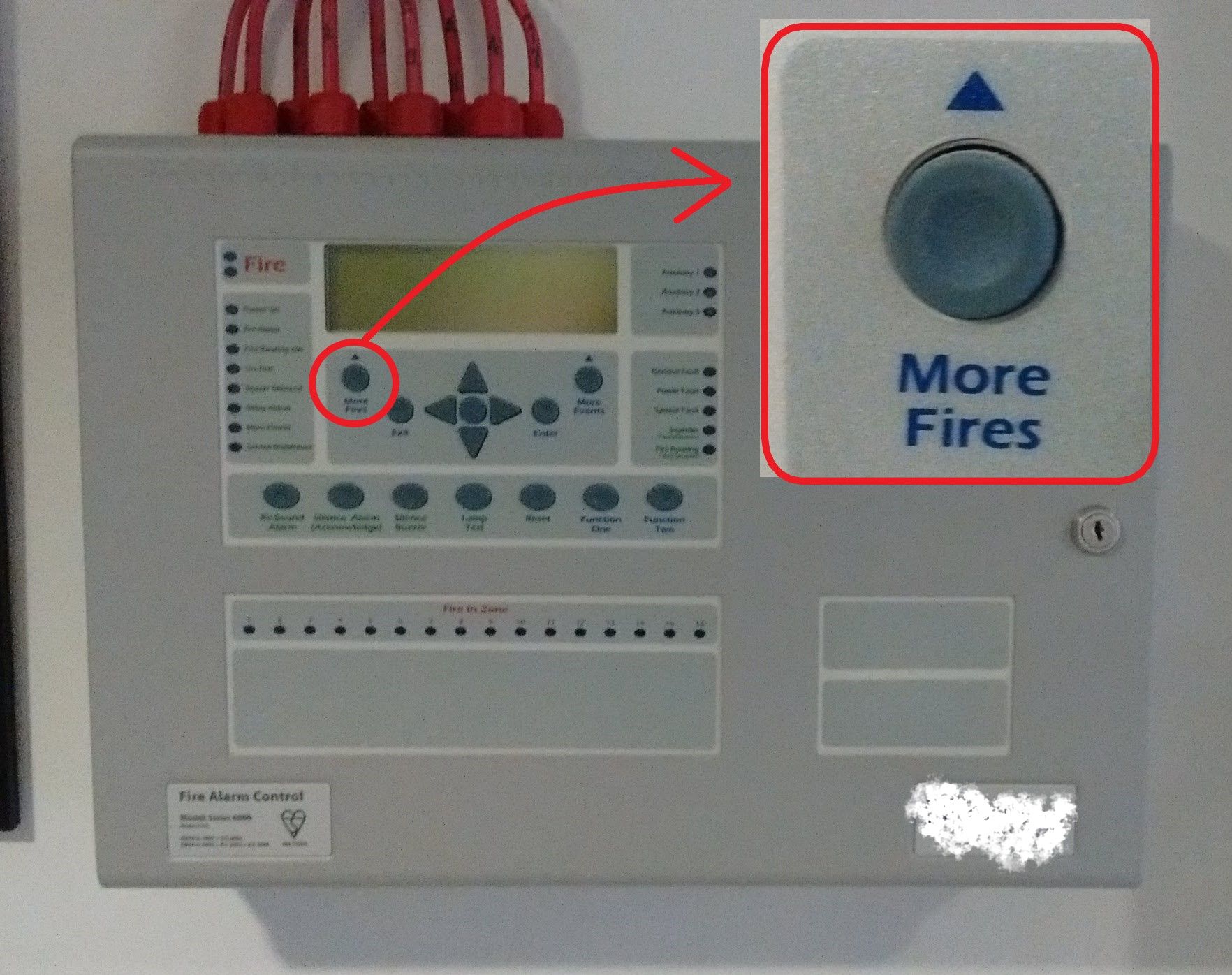The new fire alarm system has an exciting feature...