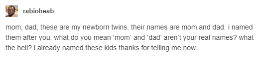 Good that he didn't have two dads