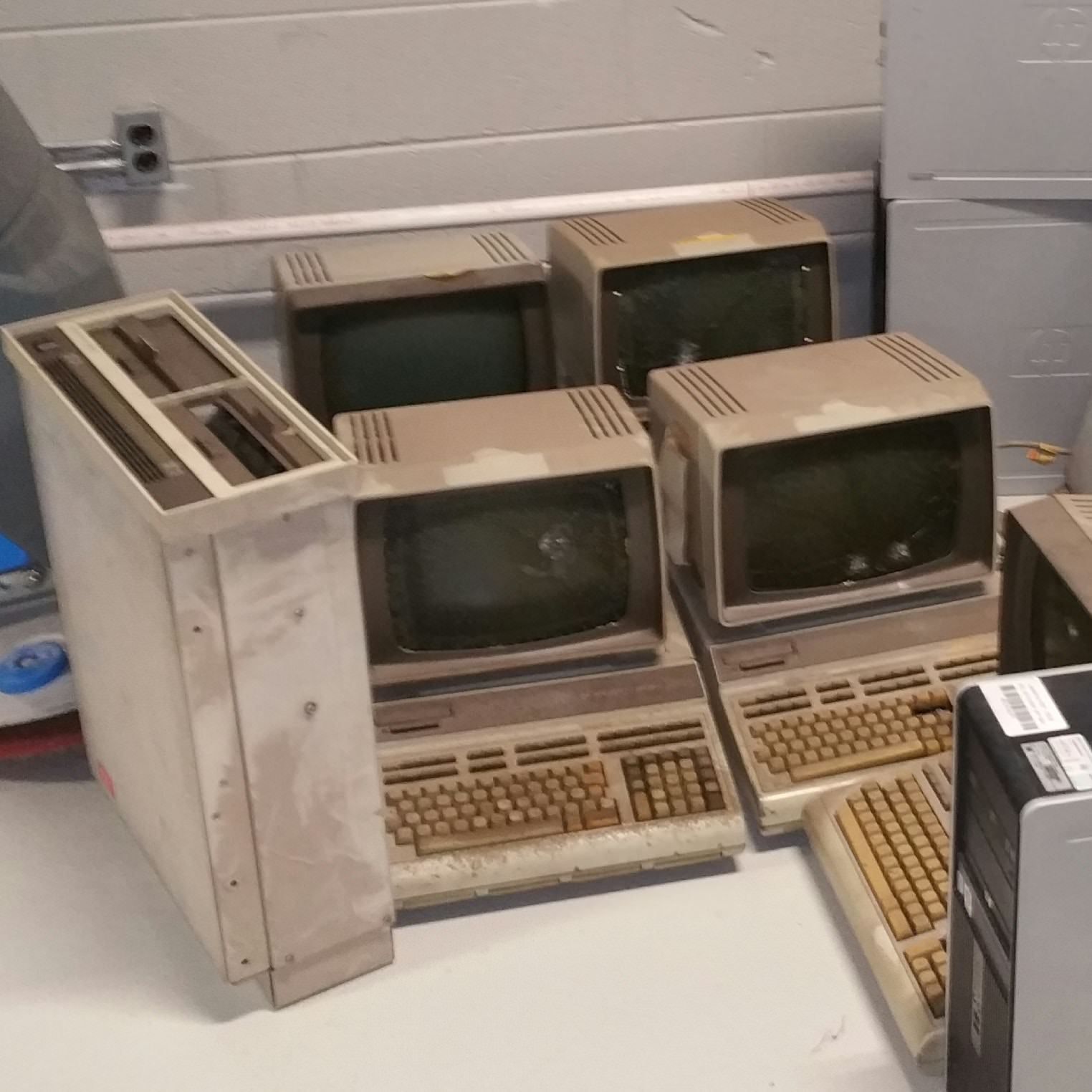 Today the company I work for decided to get rid of our old computers.