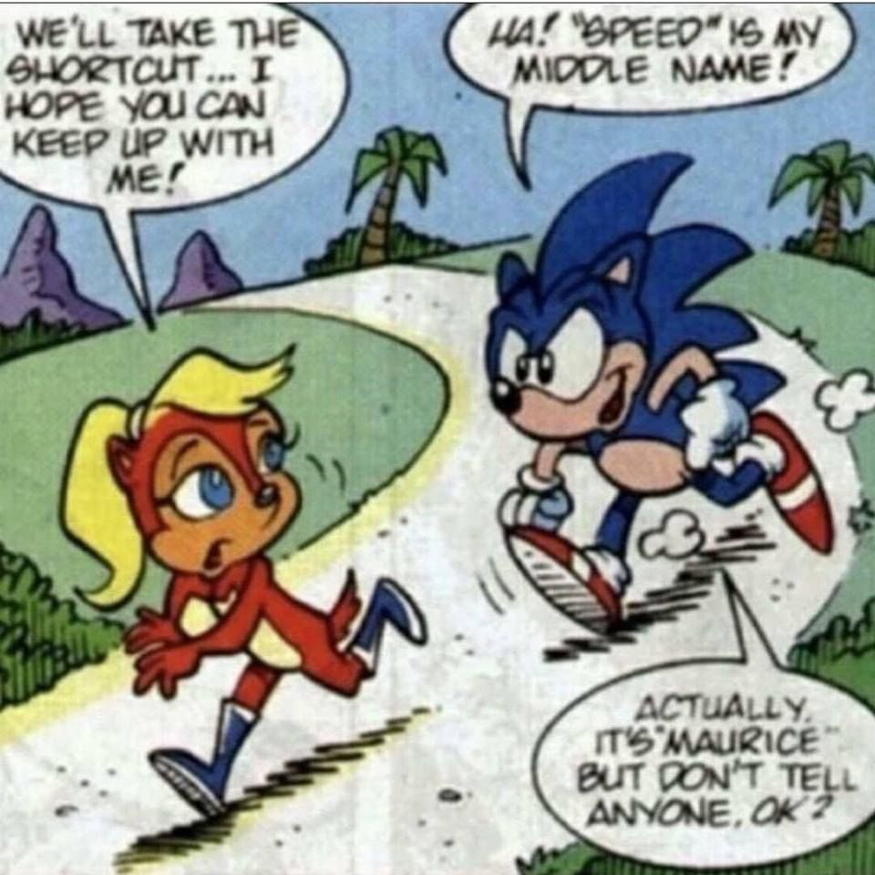 Sonic Maurice the Hedgehog? Sonic the Maurice Hedgehog?