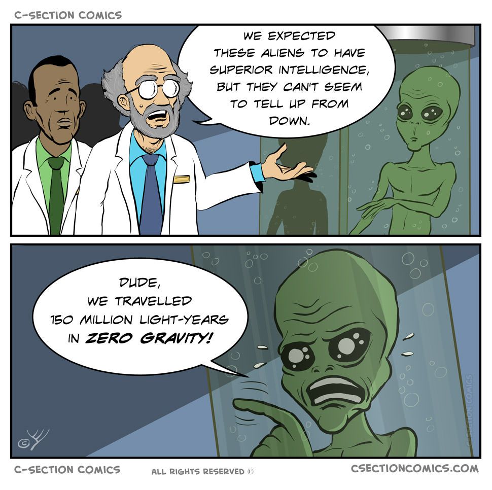 Dumb alien